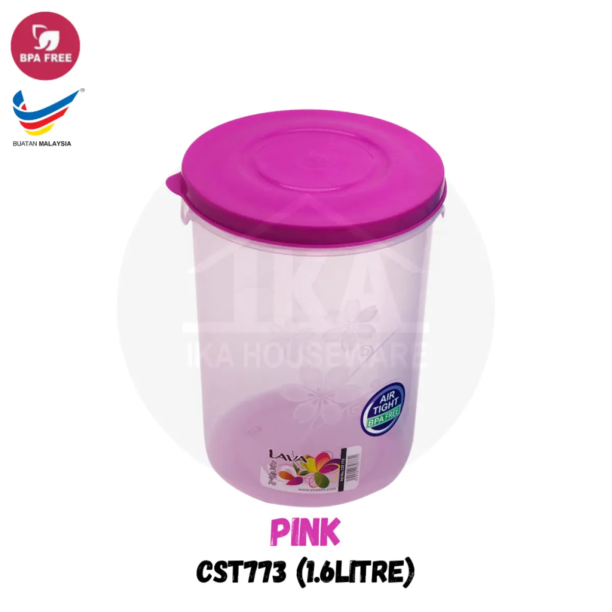 Ika Lava Plastic Bpa Free Round Storage Air Tight Container Cst773 Cst774 Container Food Storage Lava Container Bekas Simpan Barang Lazada