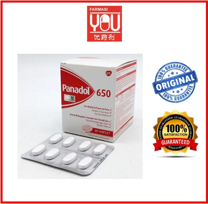 Panadol 650mg 1 Strip 8 Caplets Lazada