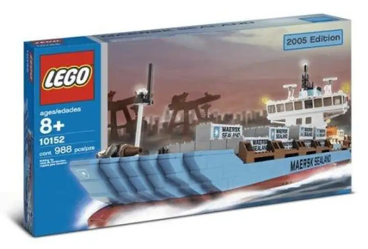 Lego 10152 Sculptures Maersk Sealand Container Ship 2004 Edition Lazada