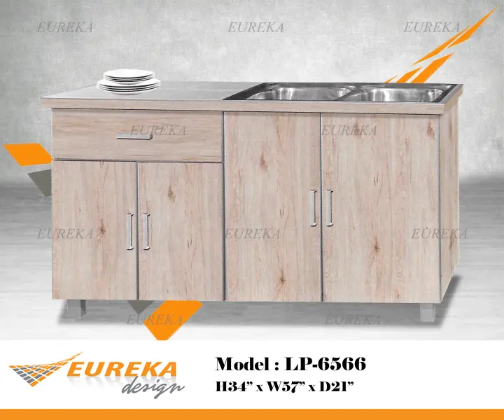 Eureka 5ft Sink Kitchen Cabinet Xl Size, Portable Kitchen Cabinet With Sink Malaysia