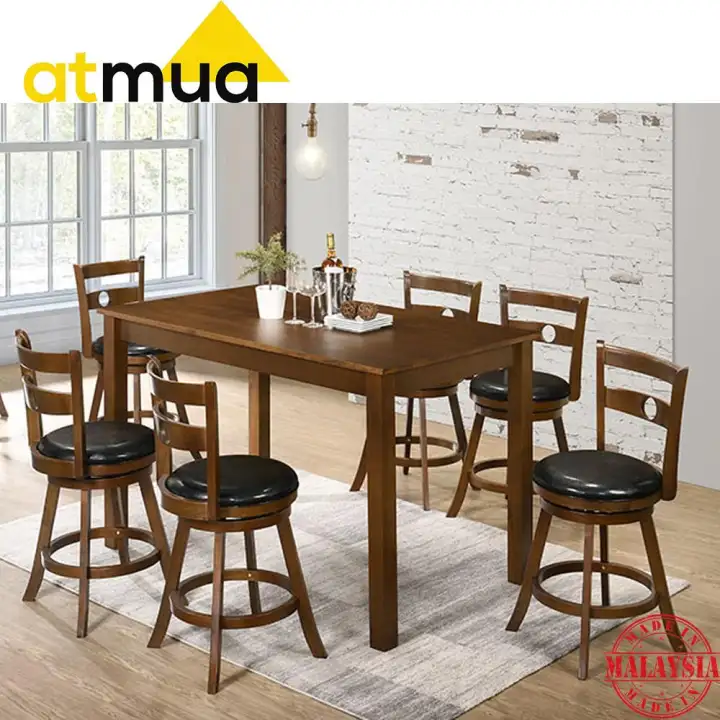 Atmua Ingo Counter Height Dining Set 6, What Size Chair For A 36 Inch High Table