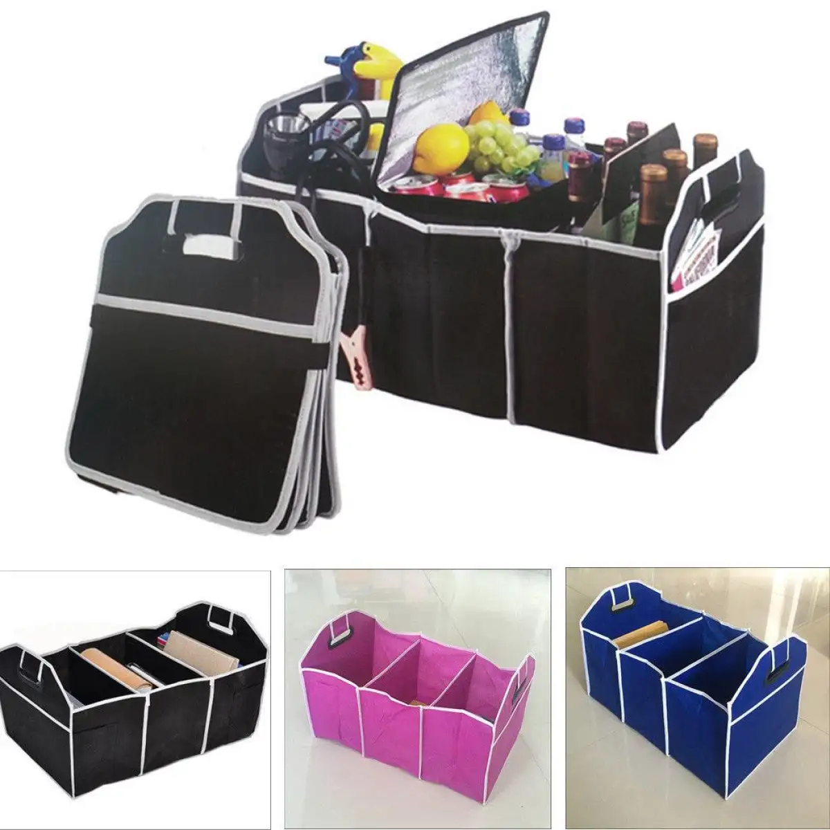 Box Simpan Barang Bonet Box Simpan Permainan Kanak2 Car Trunk Cargo Storage Organizer Box Lockers Bag High Capacity Lazada