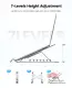 ORICO Foldable Laptop Stand Holder Riser Portable Adjustable Aluminum Notebook Stand Computer Stand 7 Angles for MacBook Tablets. 