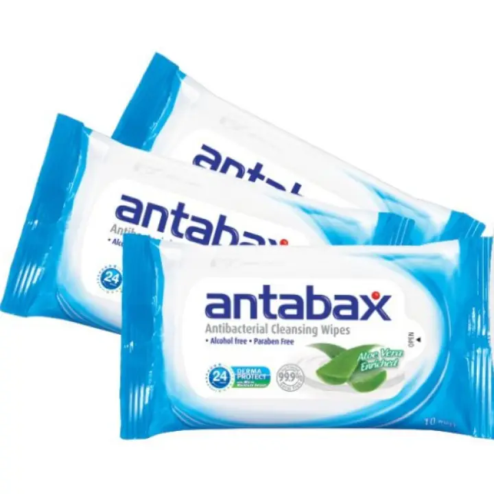 ANTABAX Antibacterial Cleansing Wipes 3x10's