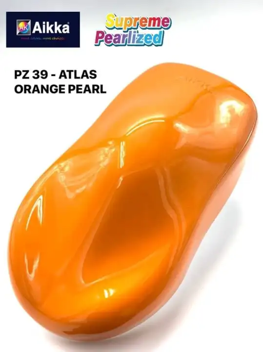 Aikka Pz39 Atlas Orange Pearl Supreme Pearlized 2k Car Paint Lazada - Orange Pearl Paint Colors