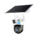 V380 4K Dual Lens Solar Camera 4G Sim Wireless Outdoor Waterproof PIR Motion Detection Zoom CCTV Surveillance Low Powered IP Camara. 