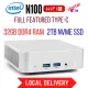 W6 Intel N100 Mini PC Windows 11 32GB RAM DDR4 2TB NVME SSD WiFi 6 Gaming PC Desktop Computer Mini CPU USB 3 HDMI Bluetooth 5.2 Full Featuerd Type-C Intel N100. 
