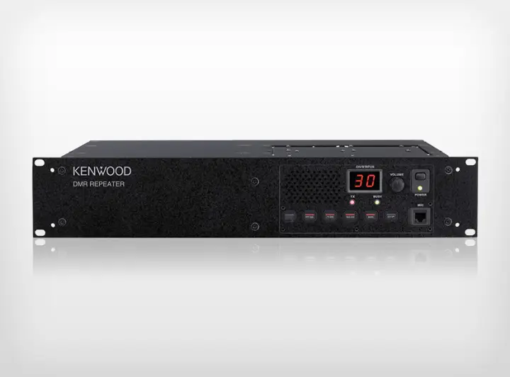KENWOOD TKR-D810 DMR UHF Repeater, 400-470 MHz, 40W, 30 Channels, Two-Digit LED Display, 6 Illuminated Programmable Function Keys, 2 Slot TDMA, RF Power Down Detect