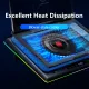 【Local stock】llano V12 Laptop Cooler Powerful Turbo-Fan RGB Blower-style Cooling Pad with Infinitely Variable Speed 3 USB ports for Rapid Cooling Gaming Laptop, For 15.6-21inch. 