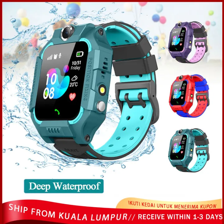 Shipped From Malaysia Waterproof Kids Smart Watch Sos Antil Lost Smartwatch Baby 2g Sim Card Clock Call Location Tracker Jam Tangan Anak Murah Watch Phone Z5 Hp Android Jam Telefon Jam Tangan Kanak Kanak