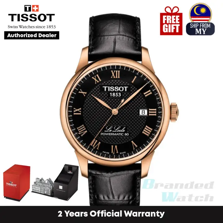 Official Warranty Tissot T006 407 36 053 00 Men S Le Locle Powermatic 80 Automatic Rose Gold Leather Watcht0064073605300 Watch For Men Jam Tangan Lelaki Tissot Watch For Men Tissot Watch Men Watch Lazada