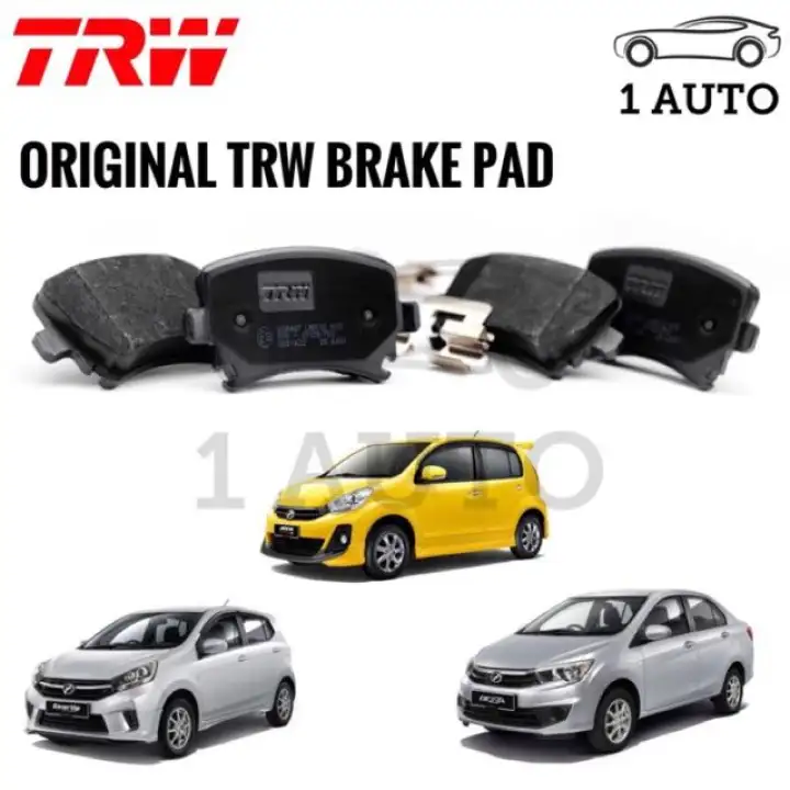 Trw Front Brake Pad For Perodua Myvi Lagi Best 1 3 1 5 Axia Bezza 1 0 1 3 Lazada