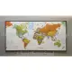 colourful world map showing all the countries (with framed). 
