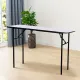WAROOM【No Need Install】White Foldable Banquet Table Office Computer Table Event Folding Dining Table Outdoor Single Spring Foldable Table Study Table Writing Desk Home Meja Lipat Meja Komputer 折叠桌. 