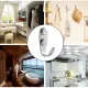 Thickened stainless steel solid u-shaped hook door behind single hook clothes coat hook toilet hanging clothes hook bathroom kitchen wall hook non-punching hook fixed overlong load bearing capacity. 