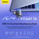 Baseus Card Reader Type C USB 3.0 to SD TF Card Reader for Laptop Accessories Smart Cardreader Anti-lost Memory Card Adapter. 