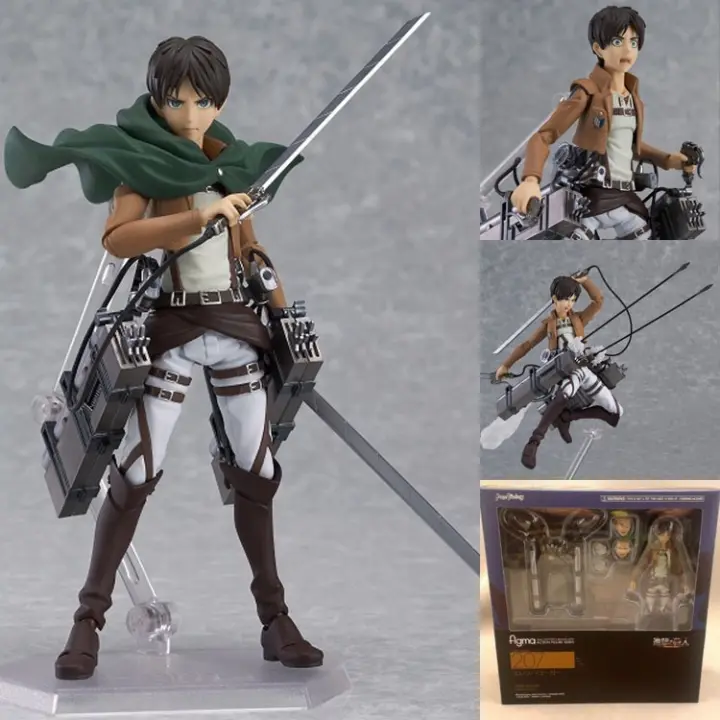 Anime Attack On Titan Action Figure Levi Ackerman Mikasa Ackerman Eren Yeager Movable Assemble Figurine Model Toy Gift For Kids Lazada Singapore