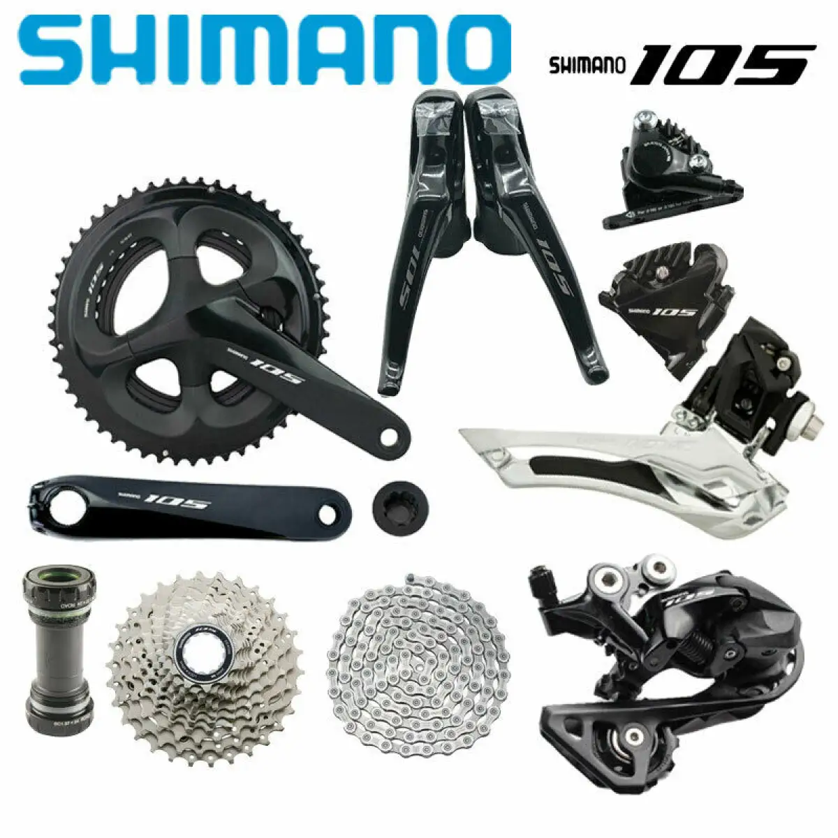 Shimano Ultegra R8020 X 11 Speed Hydraulic Disc Brake Groupset Build Kit Derailleurs Road 1199