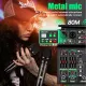4 Channel USB Audio Mixer with Wireless Microphone Studio Sound Mixers with Bluetooth REC DJ Console Mixing for Karaoke. 