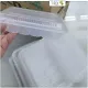 100pcs One Stop Disposable Clear OPS Plastic Rectangular Bakery Food Container without Lock / Bekas Makanan Kuih OPS Plastik. 