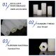 M3 Nylon White Double-Pass Threaded Spacer Standoffs Hexagonal PCB Mounting Pillars for Electronics Hardware Assembly. 
