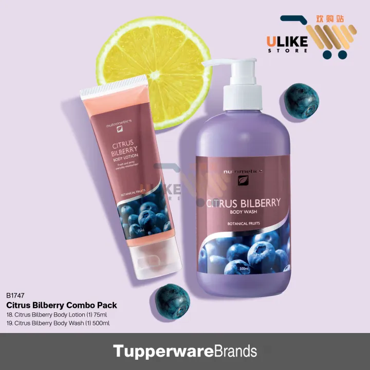 Nutrimetics Citrus Bilberry Combo Pack / Tupperware Brands