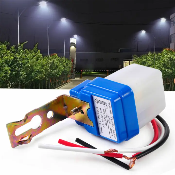 DC AC 12V 24V AC 110V 220V Otomatis On Off Sensor Lampu Jalan 