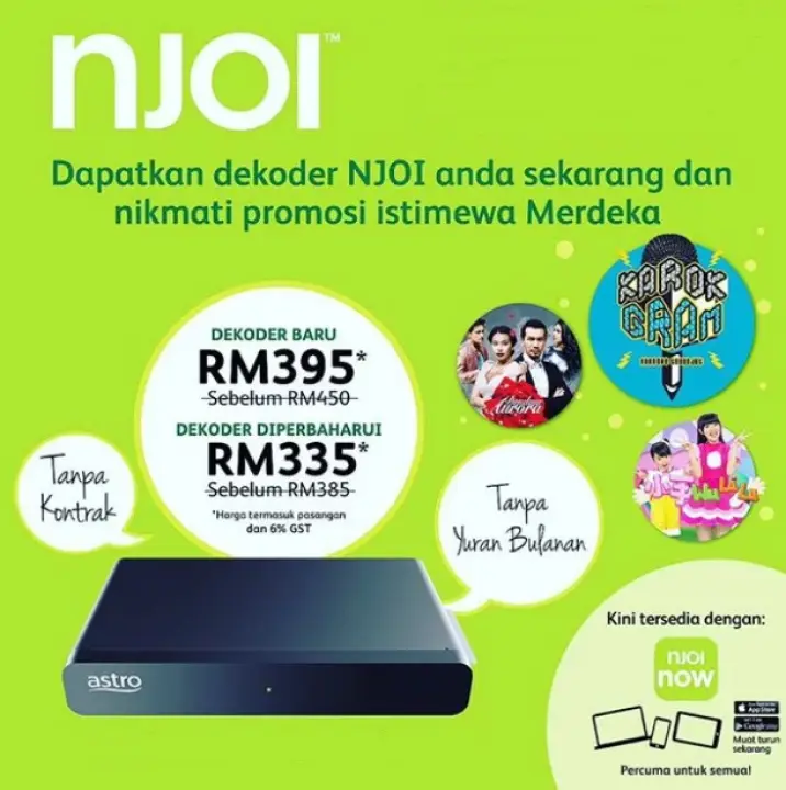 Astro Njoi Self Installation Kit New Decoder With Option Outdoor Dish Lazada