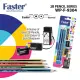 Faster WP-F9304 2B Pencil Set 6 Pencils Eraser and Sharpener For School. 