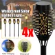 4×/Set Solar Torch Light LED Flickering Lighting Garden Path Dancing Flame Lamp -. 