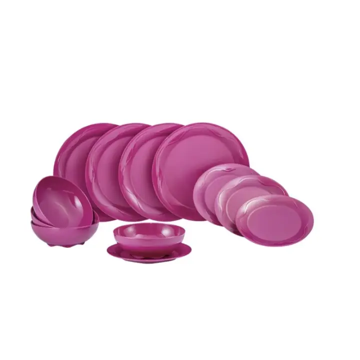 Tupperware Camellia Collection Dining Serveware Set Bowl Plate and Desert Plate (12pcs)