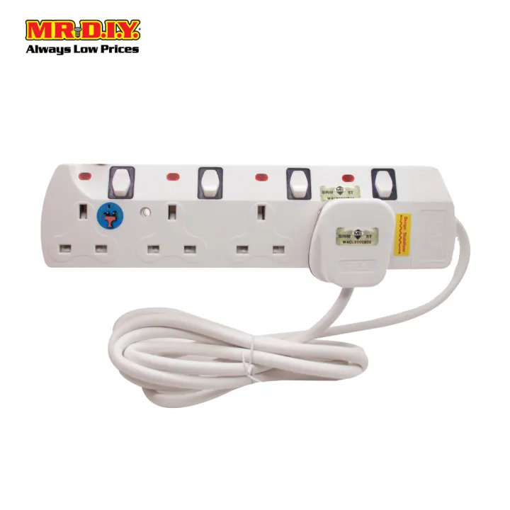 Mr Diy Trailing Socket 2m Lazada