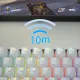KEMOVE SnowFox 61 Keys 60% NKRO bluetooth 5.1 Type-C Dual Mode Mechanical Gaming Keyboard PBT Keycap Gateron Axis Switch Hotswappable Switches RGB Backlight Keyboard with Full Keys Programmable. 