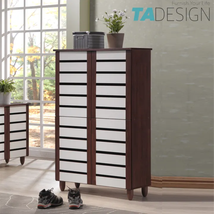 Furniture Direct Enya 4 Door Shoe Rack Cabinet Shoe Cabinet Wooden Almari Kasut Almari Kasut Kayu Almari Kasut Kayu Murah Almari Kasut Bertutup Oak White Lazada