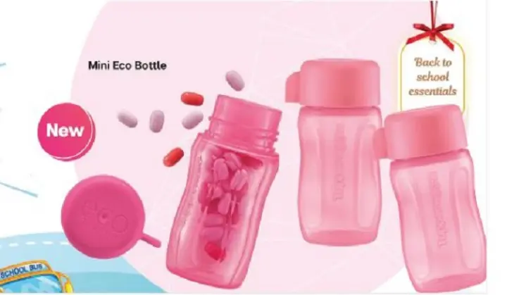 Tupperware Mini Eco Bottle (1pc) 90ml-Random Color