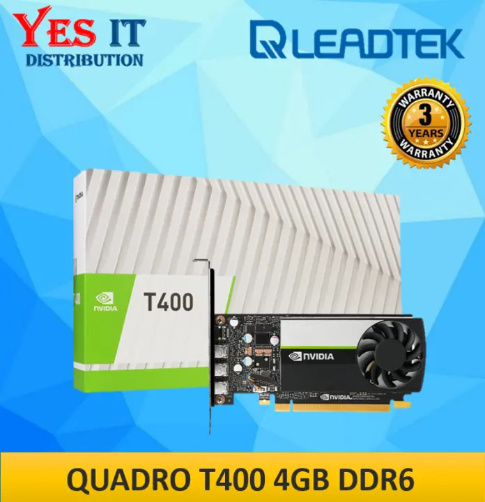 Leadtek Nvidia Quadro T400 4GB GDDR6 64Bit Graphics Card