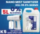 Disinfectant Sanitizer Spray 5L (Codex) For Nano Mist Spray Gun & Misting Machine /Non Alcohol / Quick Kill, Able to use with Air Humidifier, Atomizer, Nano Spray Gun, 99.9 % Kill Virus Germs Bacteria and Fungus Non Alcohol and Eco Friendly. 