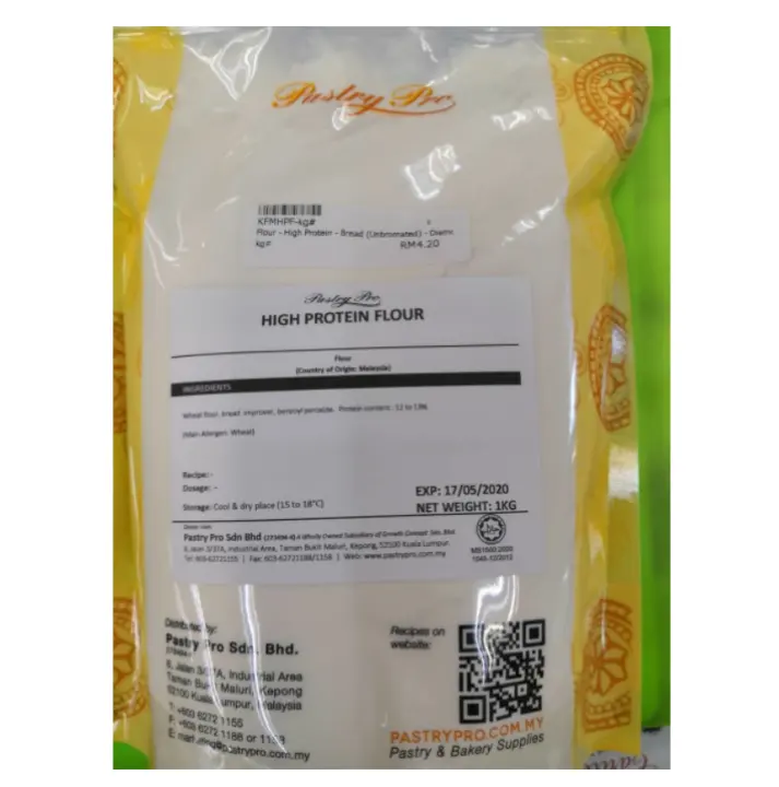 Diamond High Protein Flour Bread Flour Unbromated Halal 1 Kg Lazada