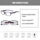High Quality Lightweight Eyeglasses Frame Replaceable Lens for Men Non-prescription Glasses for Women Retro Classic Sport Rectangular Spectacles. 