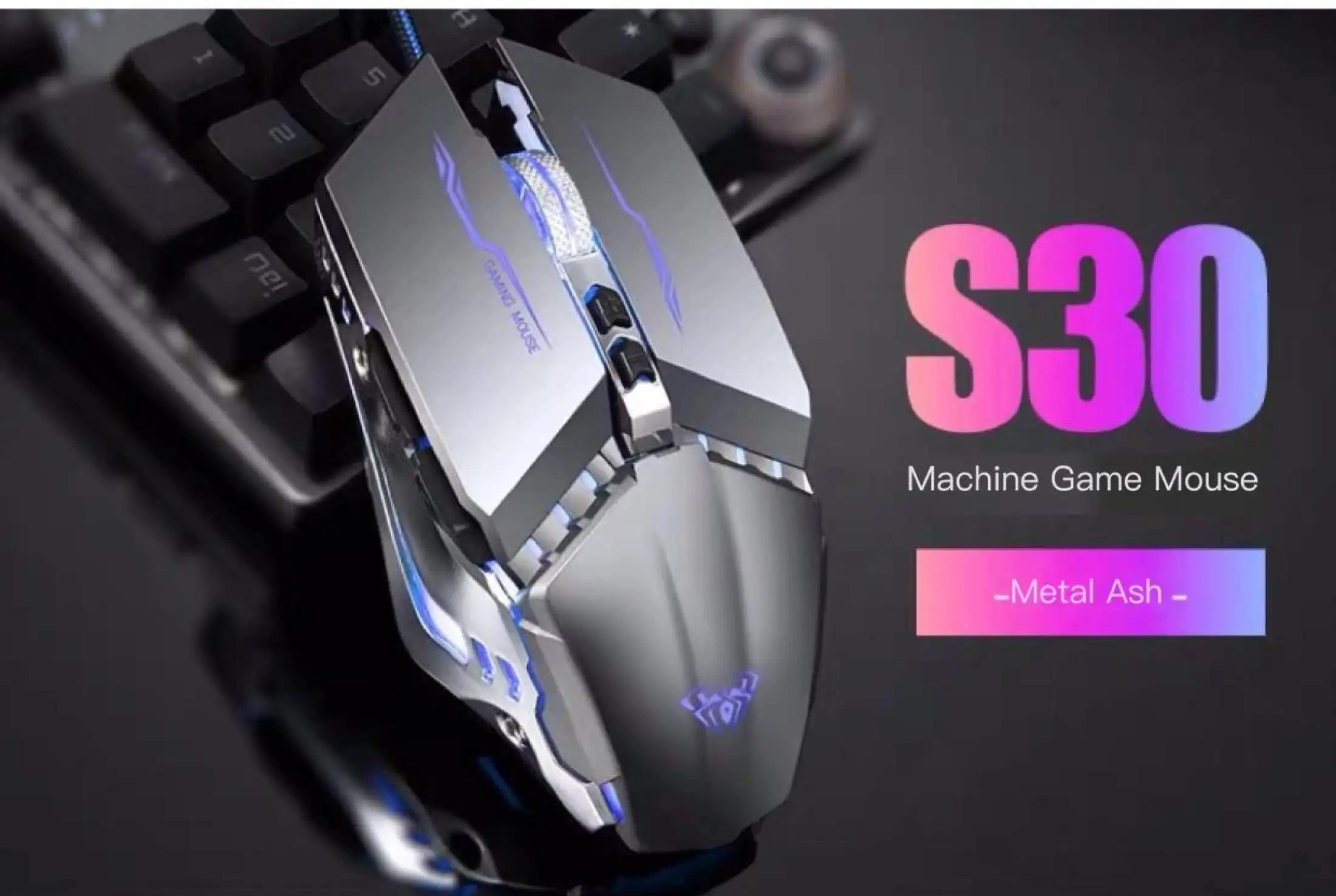 AULA S30 Gaming Mouse 7Button Programmable Metal Mouse for Gamer PC Laptop  | Lazada Singapore