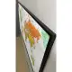 colourful world map showing all the countries (with framed). 
