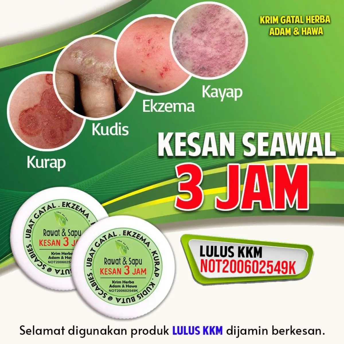 Ubat Gatal Kudis Kurap Panau Makan Air Gatal Celah Kangkang Lazada