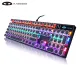MageGee Typewriter Mechanical Gaming Keyboard, Retro Punk Round Square Keycaps with RGB Rainbow Backlit USB Wired Keyboards for Game and Office, for Windows Laptop PC Mac. 