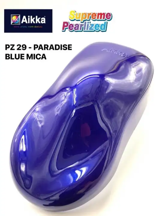 Aikka Pz29 Paradise Blue Mica Supreme Pearlized 2k Car Paint Lazada - Metallic Blue Car Paint Colors