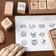 Vintage Planet Sunrise Moon Star Cloud Stamp DIY Wooden Rubber Stamps for Scrapbooking Stationery Scrapbooking. 