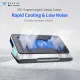 Flydigi BS2 BS2 Pro BS1 Laptop Cooling Pad Wind-Pressure Closed-Loop Turbo-Fan Dual Noise Reduction Intelligent Temperature Control 3-Angle Adjustable RGB Laptop Cooling Stand Wide Compatibility 15.6 inch-21 inch. 