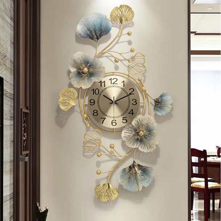 American Retro Wall Clocks Living Room, Decorative Wall Clocks For Living Room
