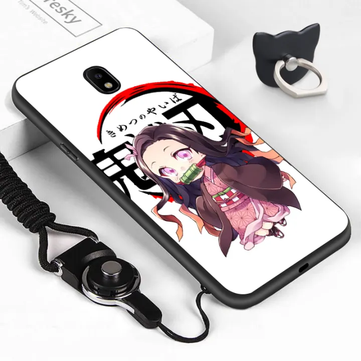 Zeroqiqi For Samsung Galaxy J3 Pro 17 J330 Case Finger Ring Lanyard Demon Slayer Anime Case Kamado Tanjirou Nezuko Agatsuma Zenitsu Kochou Shinobu Soft Silicone Tpu Shockproof Phone Casing Cover Lazada