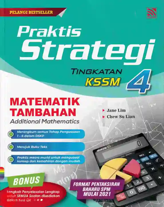 Topbooks Pelangi Praktis Strategi Matematik Tambahan Additional Mathematics Tingkatan 4 Kssm Dwibahasa 2021 Lazada