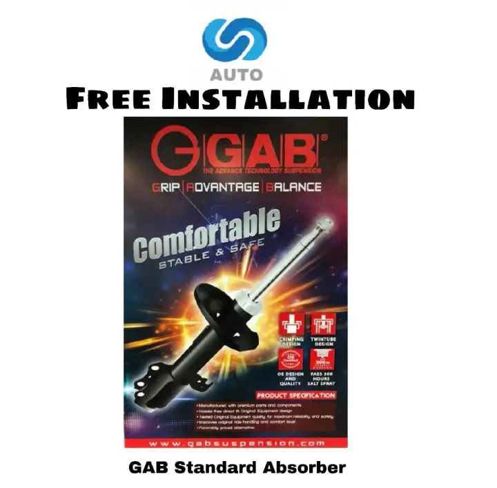 Including Installation Gab Standard Absorber For Proton Wira Satria Waja 1 6 Rear 1 Pair Set Oil Lazada